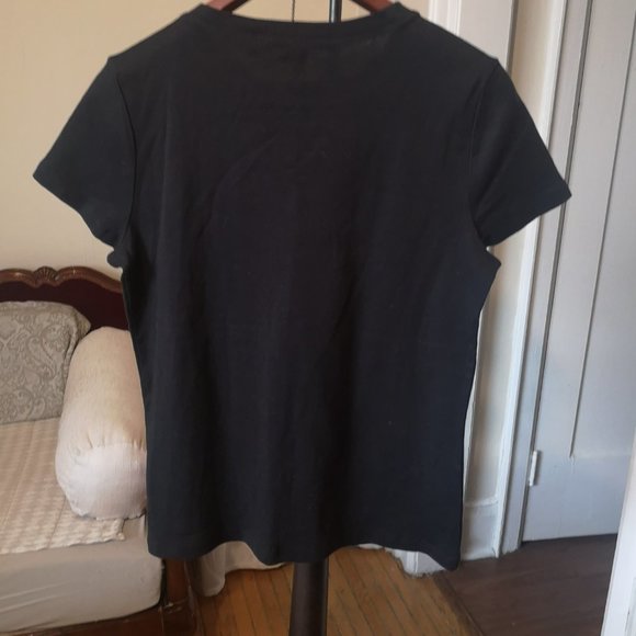 3/$20 Woolworths short-sleeve cotton black t-shirt - Picture 5 of 5